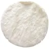 Image de Tapis rond imitiation fourrure Cocooning - Diam. 115 cm - Blanc ecru