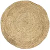 Image de Tapis rond en jute ethnique Home - Diam. 120 cm - Beige