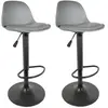 Image de Lot de 2 Tabourets de Bar Isak 104cm Gris
