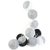 Image de Guirlande lumineuse 10 LED Boule Céleste - L. 192 cm - Argent et noir