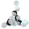 Image de Home_deco_light Guirlande Boules Pailletées - Noir Bleu