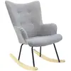Image de Fauteuil à bascule scandinave Helsinki - Gris