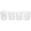 Image de Lot de 4 Verres à Whisky Design Coffret 9cm Noir