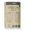Image de Lot de 2 Rouleaux Essuie-Tout Réutilisable 28cm Blanc