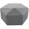 Image de Pouf XXL design velours Giulia - L. 75 x H. 30 cm - Gris souris