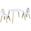 Image de The home deco kids Table et chaises Licorne enfant - Blanc