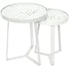 Image de Lot de 2 tables gigognes - Blanc