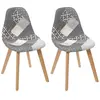 Image de Chaise Patchwork - The Home Deco Factory - Blanc
