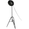 Image de Lampadaire en métal filaire industriel.