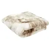 Image de Plaid OPULENCE - Blanc/marron