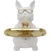 Image de The home deco factory Vide-poche bouledogue - Blanc