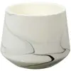 Image de The_home_deco_factory Bougie parfumée effet marbré 10.5 cm - Blanc