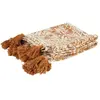 Image de Plaid en Coton Imprimé Suli 120x150cm Ocre