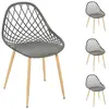 Image de Mes Chaises de jardin Mally - Gris et naturel