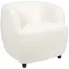 Image de Fauteuil Design Bouclette Shirley 77cm Blanc