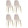 Image de Lot de 4 Chaises Design Royal 86cm Taupe