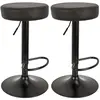 Image de The home deco factory tabourets de bar lot de 2 - Noir