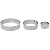 Image de Lot de 3 Cadres à Pâtisserie Ronds 20cm Argent