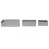 Image de Lot de 3 Cadres à Pâtisserie Rectangulaires 20cm Argent