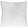 Image de Coussin Déco Chevron Crush 40x40cm Blanc