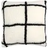 Image de But Coussin CARREAUX - 40x40 cm - Blanc