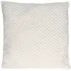 Image de Coussin Déco Nid d'Abeille Crush 40x40cm Blanc