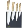 Image de Lot de 4 Couteaux avec Support Aimanté 34cm Gris