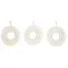 Image de Lot de 3 Miroirs Déco Boho 28cm Beige