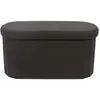 Image de The home deco factory pouf-coffre rond - Noir