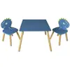 Image de Table & 2 Chaises Enfant Dino 55cm Bleu