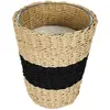 Image de Grande bougie parfumée panier tressé 23 cm.