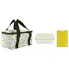 Image de Lunch Bag 3 Pièces Bain de Soleil 22cm Jaune & Vert