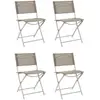 Image de Paris prix lot de 4 chaises de jardin - Beige