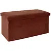 Image de The home deco factory pouf-coffre pliable - Terracotta