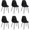 Image de Lot de 6 Chaises Gustav 87cm Noir