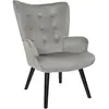 Image de The home deco factory Fauteuil Giulia - Gris