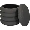 Image de The home deco factory Pouf-coffre Atome - Gris foncé