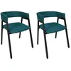 Image de Lot de 2 Chaises Design Atome 74cm Bleu