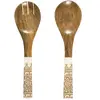 Image de Couverts à Salade en Bois Dune 30cm Terracotta