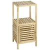 Image de Etagère de salle de bain en bois Norway - L. 39,5 x H. 86 cm - Marron noix
