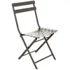 Image de Chaise de jardin pliable en métal Greensboro - Gris tonka