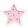 Image de Lampe en bois enfant Etoile - H. 13 cm - Rose