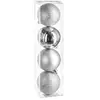 Image de Kit Décoration pour sapin de Noël - 4 Pièces - Argent
