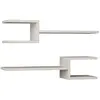 Image de Lot de 2 Etagères murale L.75 cm - Blanc