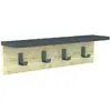 Image de Porte manteau Ayla 60 cm - Bois clair et Gris Anthracite