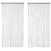 Image de Lot de 2 rideaux fils décoratifs - 90 x 200 cm - Beige