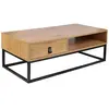 Image de Table basse Abbott en MDF et métal - 1 tiroir