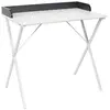 Image de Bureau Simple en Mélaminé et Acier - Bleu