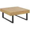 Image de Table basse MDF et métal - Marron et Noir