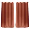 Image de Lot de 2 Rideaux occultants Basic à 8 oeillets - 140 x 240 cm - Orange terre cuite